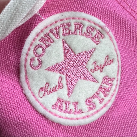 Chuck Taylor All Star Lift Platform Retro Varsity - Oops Pink Sz 7.5 NWT - Picture 11 of 11